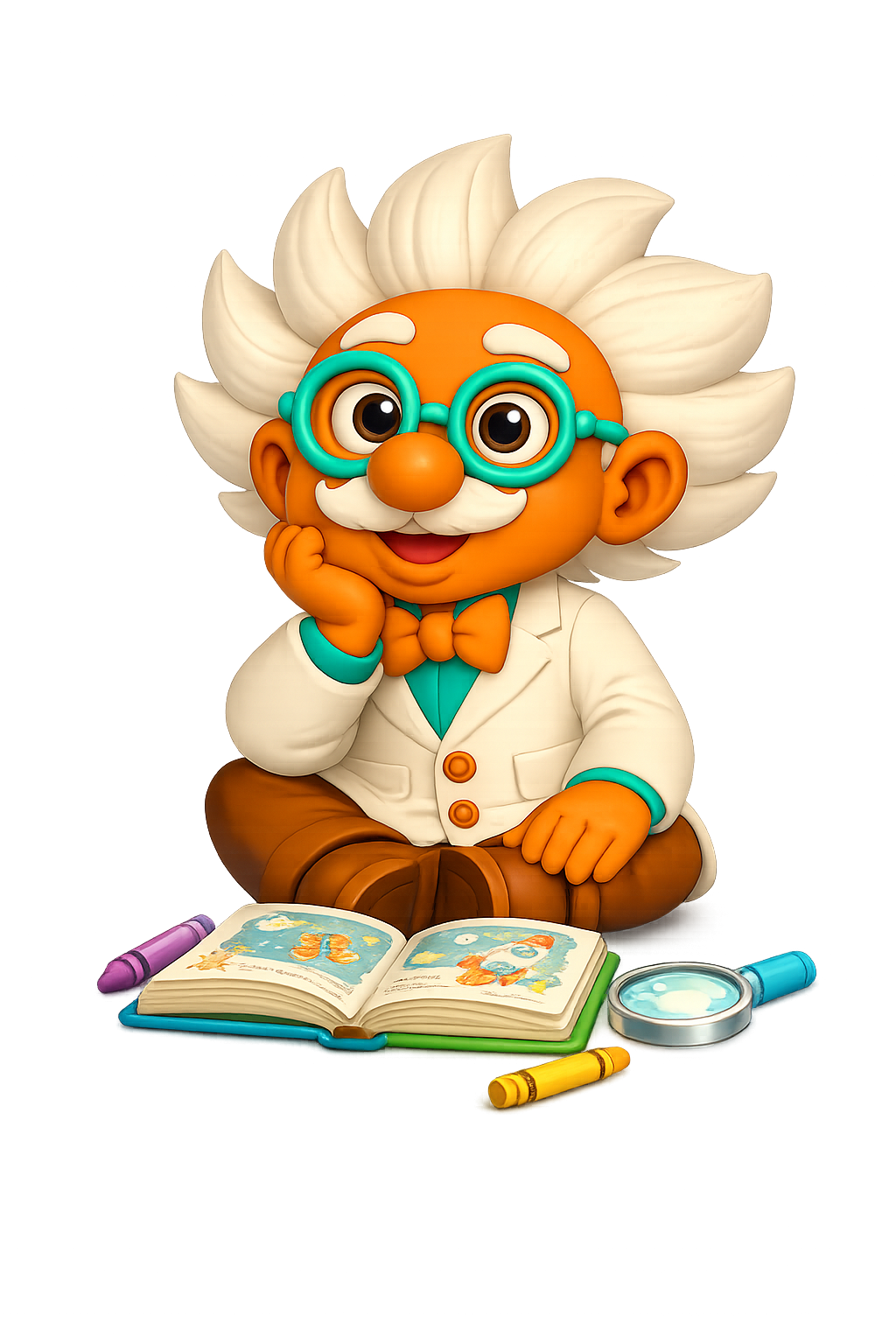Professor WiggleWoo reading